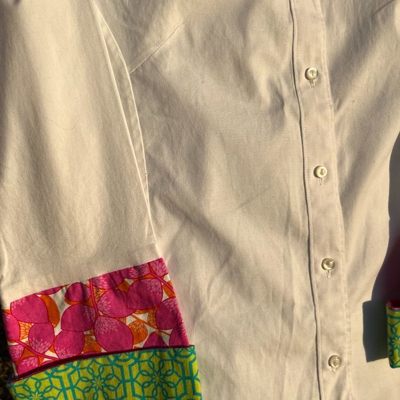 Unique Patchwork Button Down - Picture 3 of 4